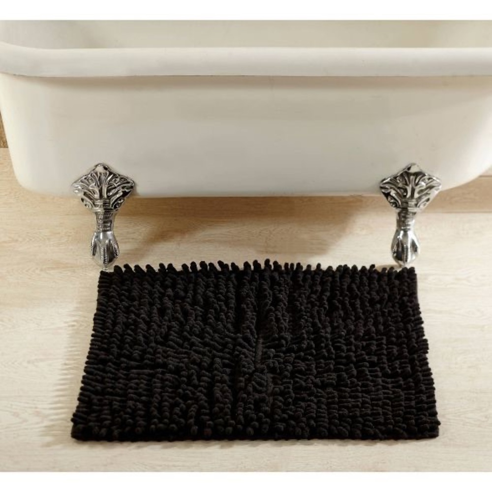Black Bathmat / Bathroom Rug